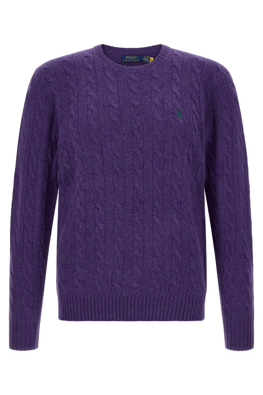 Braided sweater Purple