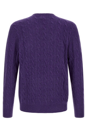 Braided sweater Purple