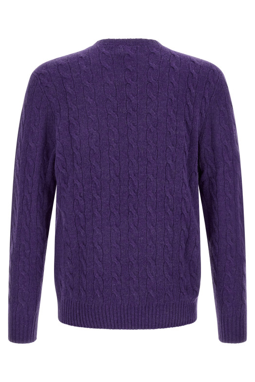 Braided sweater Purple