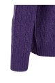 Braided sweater Purple