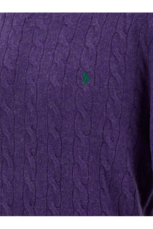 Braided sweater Purple