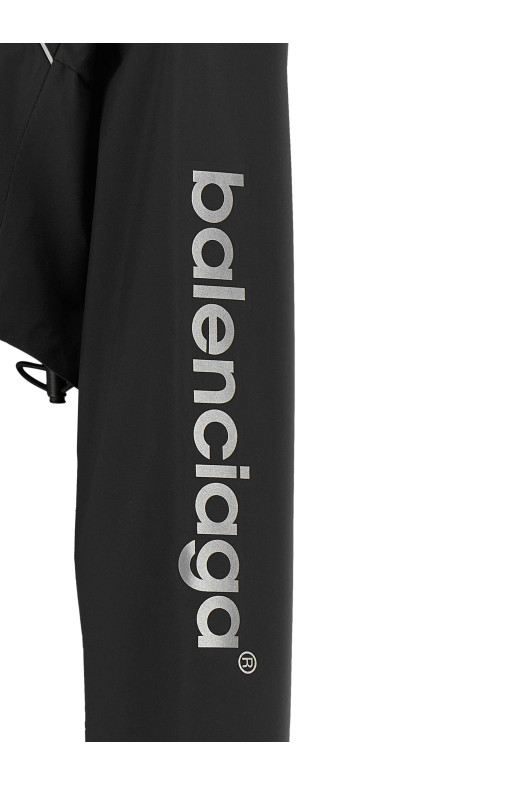 'TechWear' hoodie Black