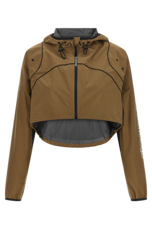 'TechWear' hoodie Brown