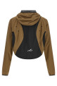 'TechWear' hoodie Brown