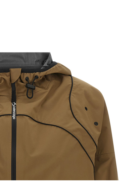 'TechWear' hoodie Brown