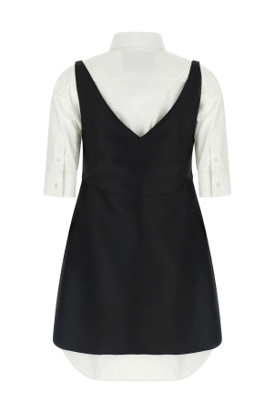 'Chemisier Ibrido' dress Black-grey
