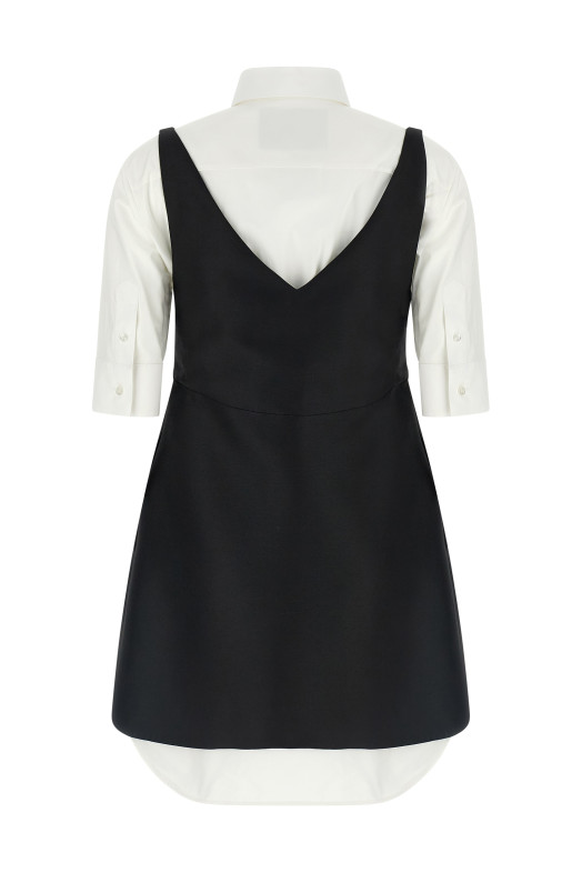'Chemisier Ibrido' dress Black-grey