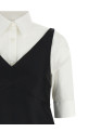 'Chemisier Ibrido' dress Black-grey
