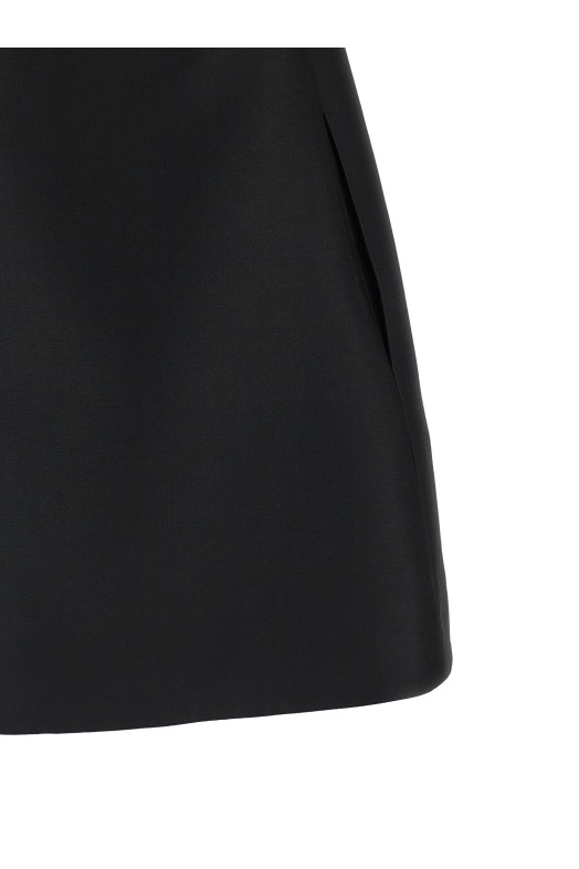 'Chemisier Ibrido' dress Black-grey