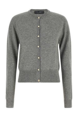 Logo buttons cardigan Gray