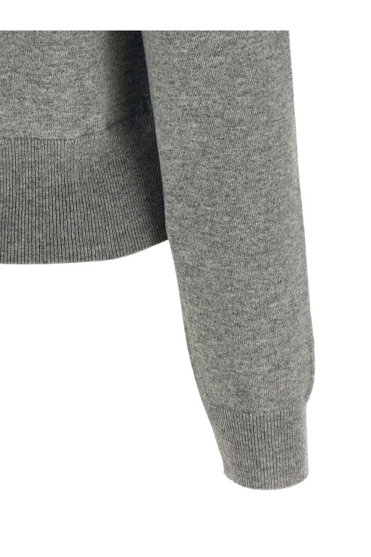 Logo buttons cardigan Gray