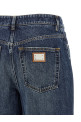 Logo plaque jeans Blue