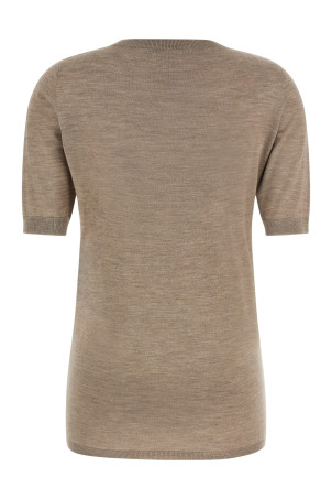 Cashmere and silk sweater Beige