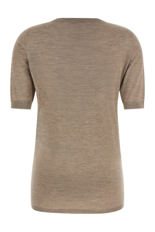 Cashmere and silk sweater Beige