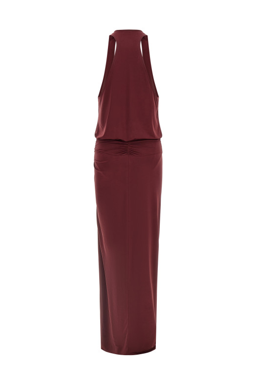 'Juno' dress Bordeaux