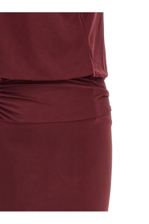'Juno' dress Bordeaux