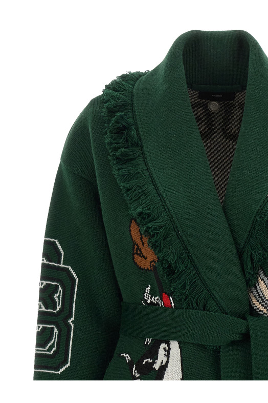 'Sporty Bugs Bunny & Sylvester' cardigan  Green