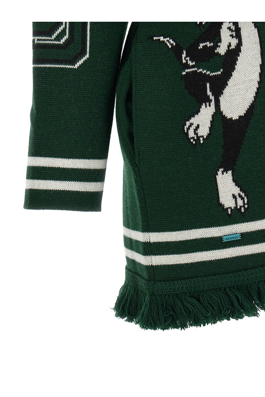 'Sporty Bugs Bunny & Sylvester' cardigan  Green