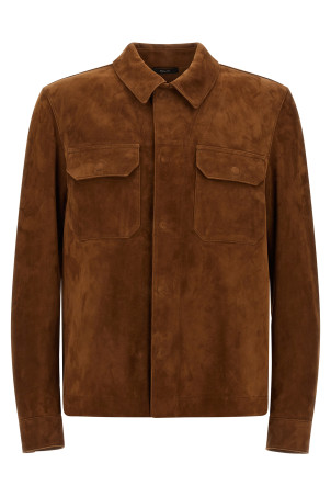 Suede overshirt Brown