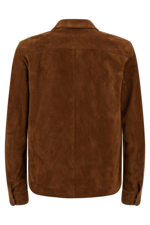 Suede overshirt Brown