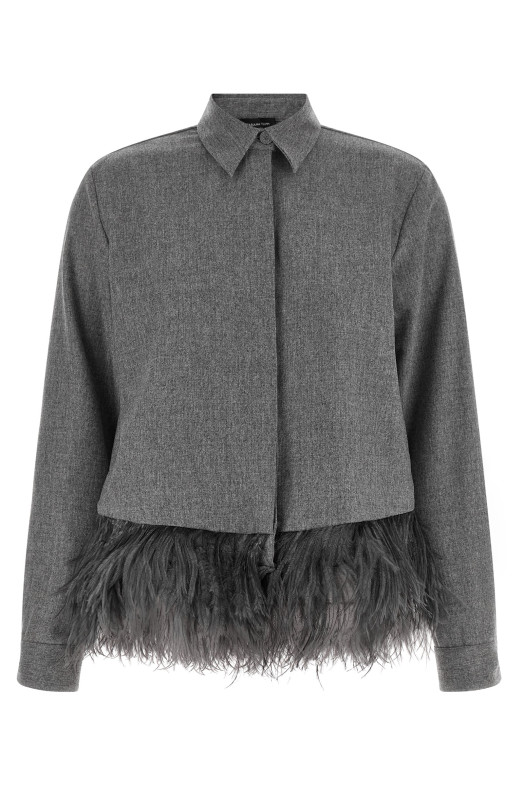 Feather shirt Gray