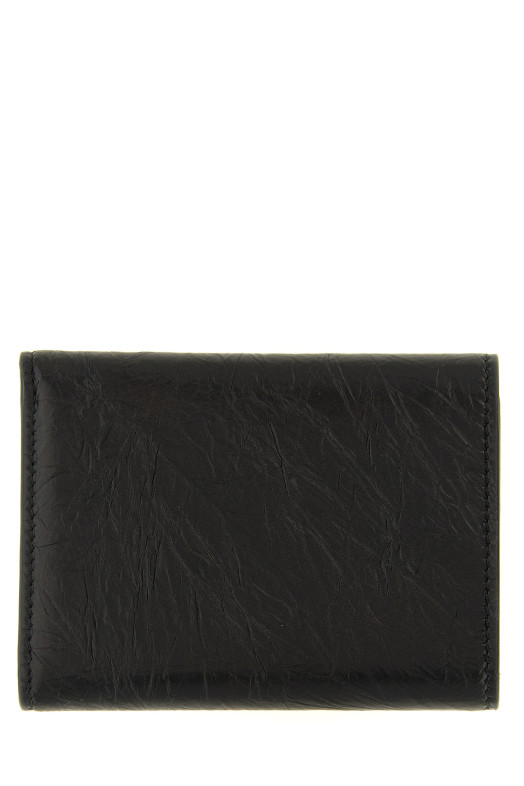 'Tube' mini trifold wallet Black