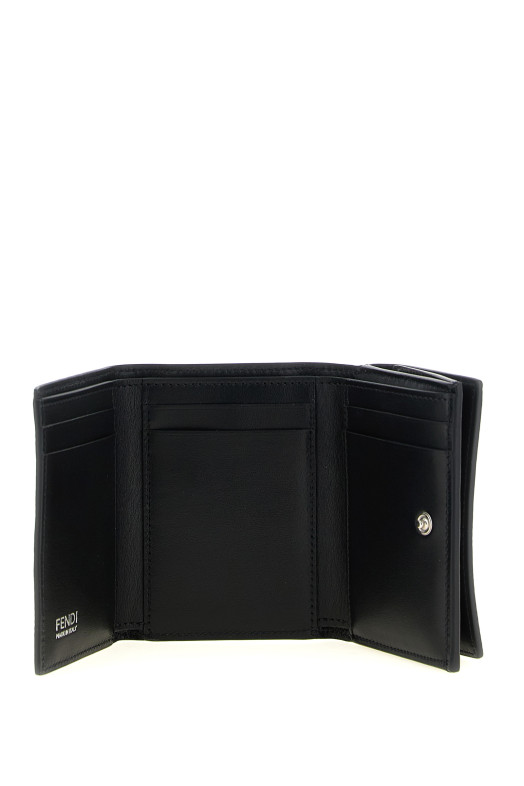 'Tube' mini trifold wallet Black
