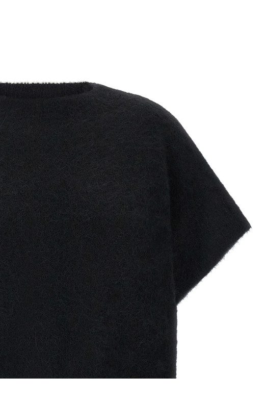 Alpaca blend sweater Black