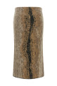 Wool and alpaca skirt Brown