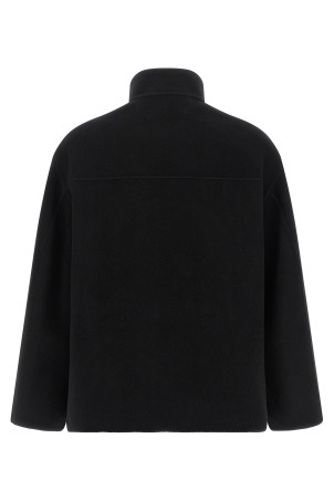 Double wool coat Black