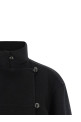 Double wool coat Black