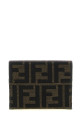 FF jacquard cardholder Brown