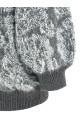 Jacquard knit cardigan Gray
