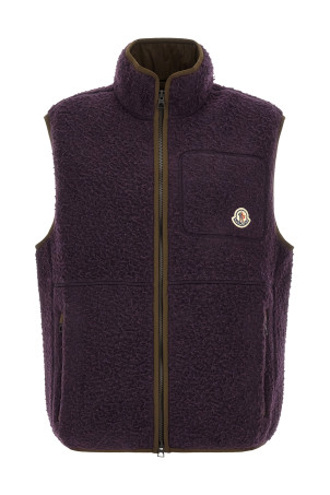 'Casentino' woven vest Purple