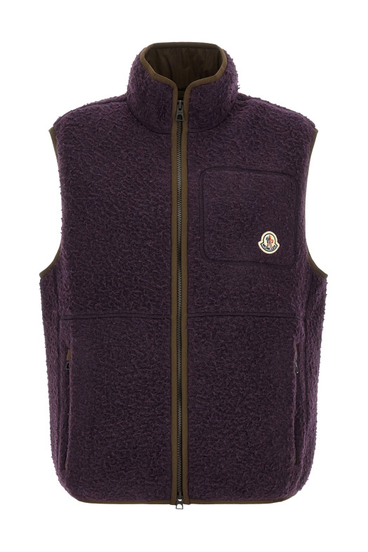 'Casentino' woven vest Purple