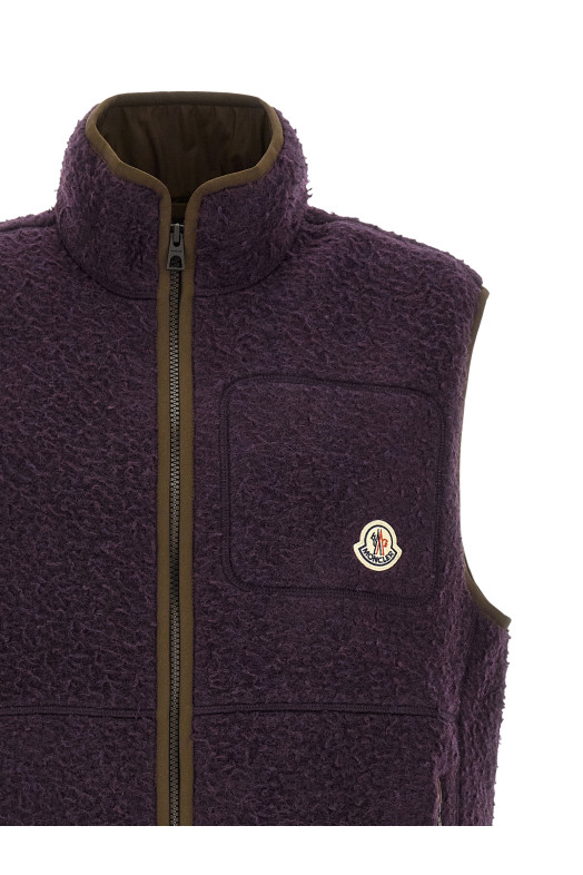 'Casentino' woven vest Purple