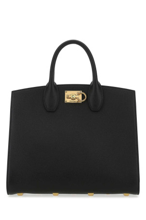 Black leather The Studio handbag SALVATORE FERRAGAMO (210398740941)