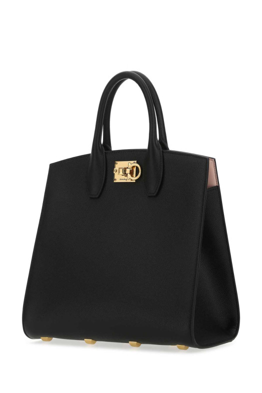 Black leather The Studio handbag SALVATORE FERRAGAMO (210398740941)