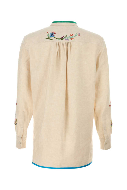 Ivory linen shirt VALENTINO GARAVANI (6V3ABQ15AKR)