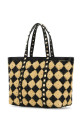 Embroidered raffia mini Rockstud handbag VALENTINO GARAVANI (6W2B0R26FFS)