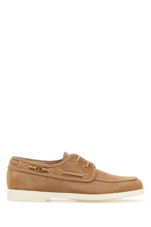 Skin pink suede loafers VALENTINO GARAVANI (6W2S0LR4JZM)