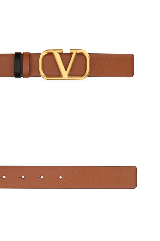 Biscuit leather VLogo Signature reversible belt VALENTINO GARAVANI (6W2T0S11ZFR)