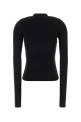 Black stretch cotton blend t-shirt Black BALENCIAGA (802115TVVD4)