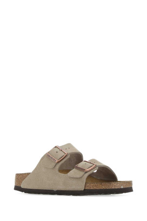 Sand leather Arizona slippers Gray BIRKENSTOCK (951303)
