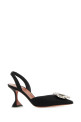 Black satin Begum pumps Black AMINA MUADDI (BEGUMSLING70)