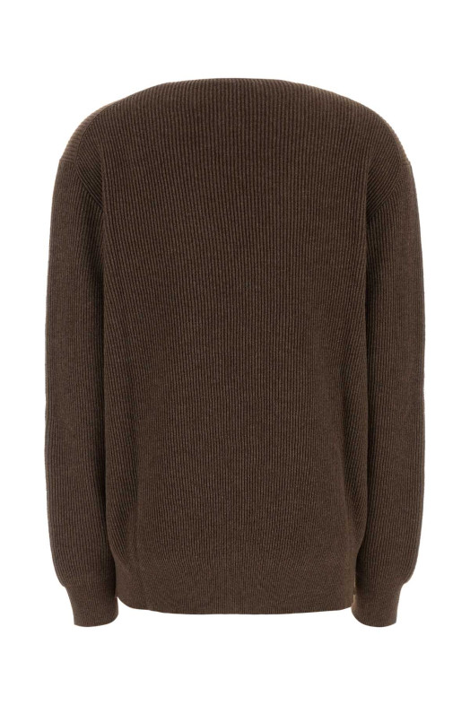 Brown stretch cotton blend Phef sweater THE ROW (R000612Y1041)