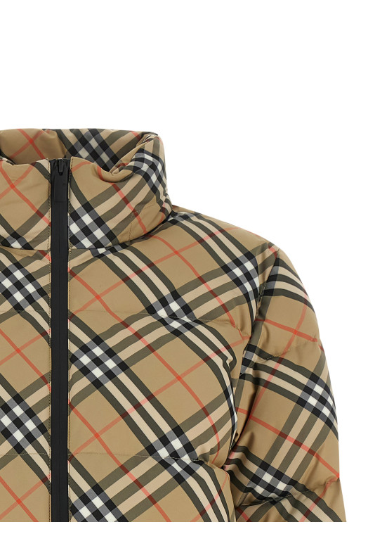 'Ambleside Check' down jacket Beige