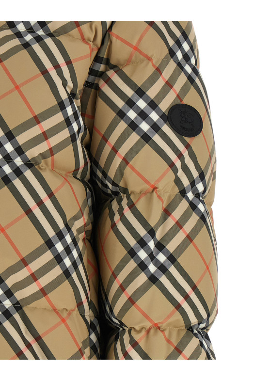 'Ambleside Check' down jacket Beige