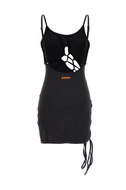 'Lace-up' dress Black  