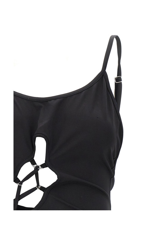 'Lace-up' dress Black  